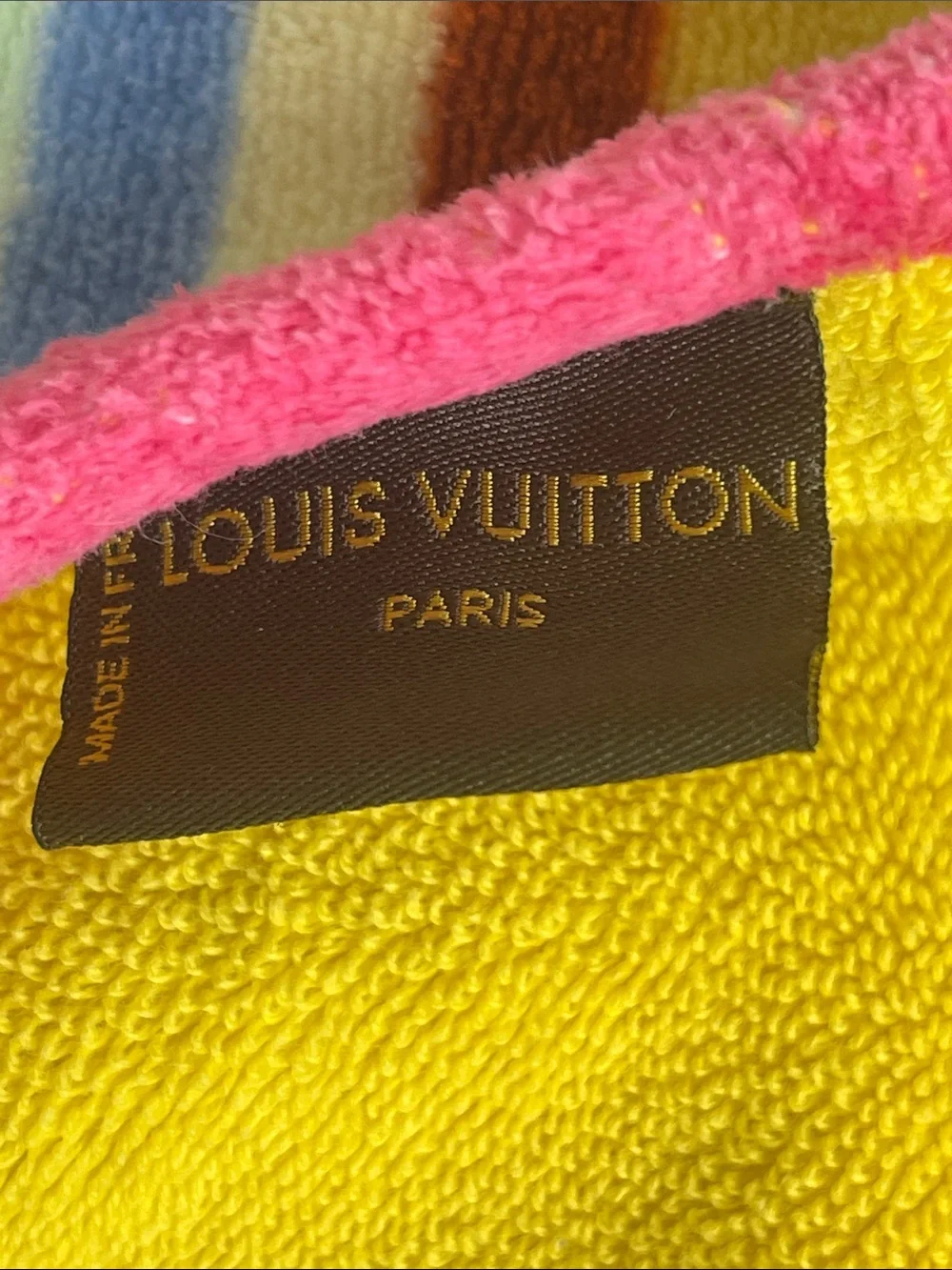 LOUIS VUITTON Vintage Murikami Multicolor Beach Towel